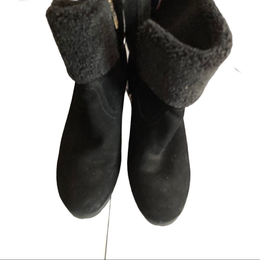 ‎TOMMY HILFIGER,Women’sBoots,Black Suede 9M